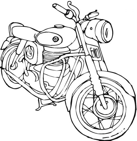 motorcycle coloring sheets